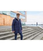 Homme Parka Business homme Olive-vert 10547