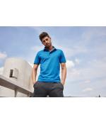 Herren Men's Mercerised Polo Slim Fit Light-red 11172