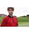 Heren Men's Zip-Polo Lichtrood/zwart 11178