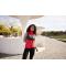 Damen Ladies' Fleece Vest Dark-melange/black 11181