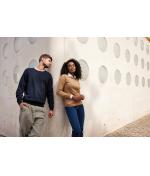Damen Ladies' Round-Neck Pullover Anthracite-melange 11185