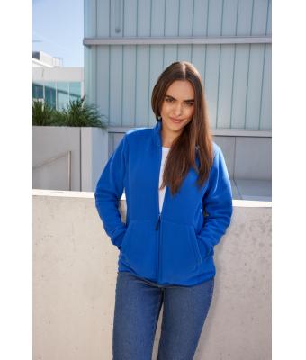 Dames Ladies' Bonded Fleece Jacket Turquoise/donkergrijs 11463
