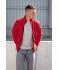 Herren Men's Bonded Fleece Jacket Red/black 11464