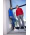 Heren Men's Bonded Fleece Jacket Wit/donkergrijs 11464