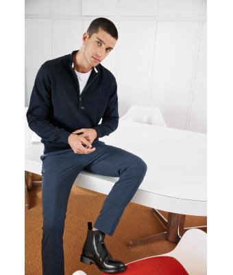 Men Men's Half-Zip Troyer Black 11465