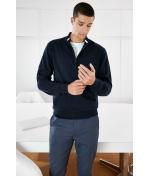 Homme Troyer demi-zippé pour hommes Marine 11465