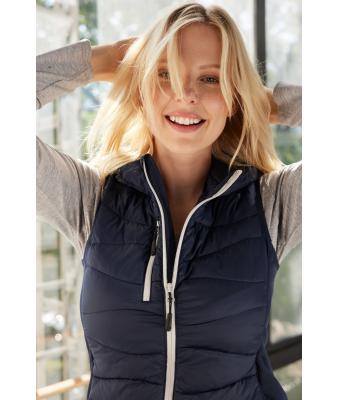Ladies Ladies' Hybrid Vest Blue/navy 11468