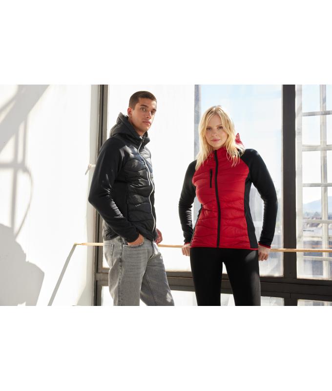 Damen Ladies' Hybrid Jacket Red/black 11470