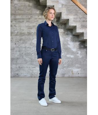 Damen Ladies' Shirt - SLIM FIT - Black 11818