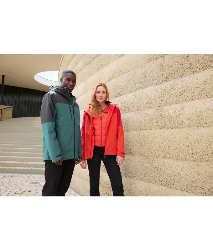 Dames Ladies' 3-in-1 Jacket GRS Kruidig-oranje/rood 11997