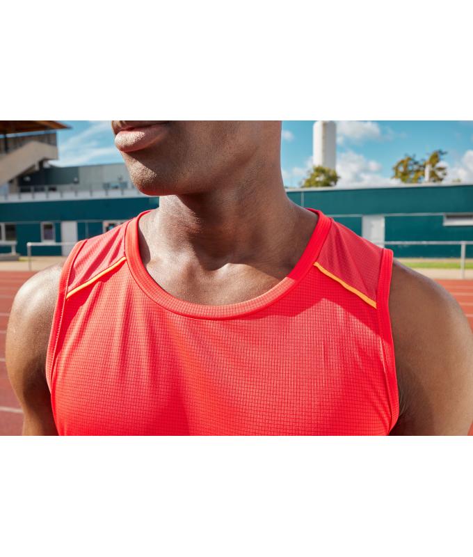 Men Men's Running Tank GRS Peacock-blue 12014