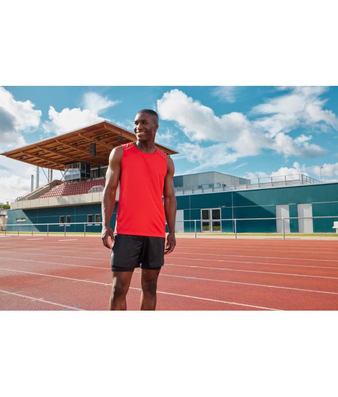 Heren Men's Running Tank GRS Kruidig-oranje 12014