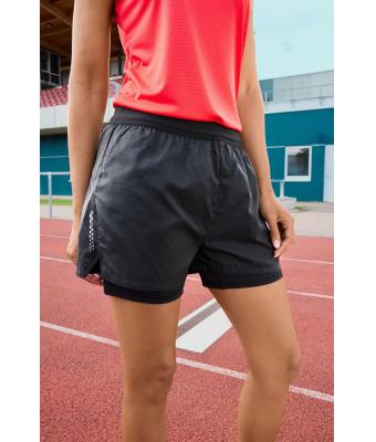 Damen Ladies' Running Shorts Black 12003