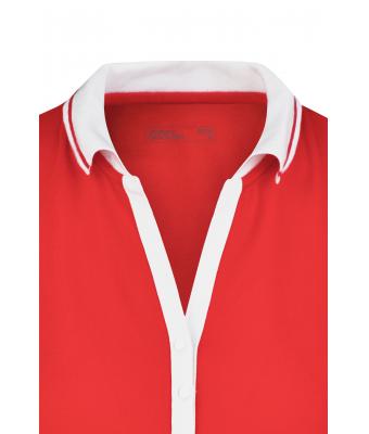 Femme Polo piqué femme manches courtes Lagune/blanc 7317