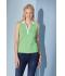 Damen Ladies' Elastic Polo Sleeveless Pink/white 7318