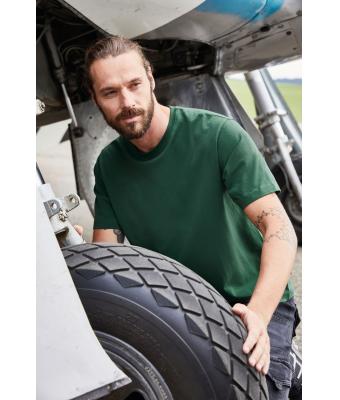 Homme T-shirt de travail BIO Stretch homme - SOLID -   OCS Blended Vert-foncé 8708