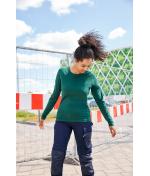 Ladies Ladies' Stretch-Longsleeve Work - SOLID - OCS Standard Dark-green 8706