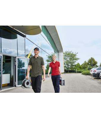 Femme Polo de travail BIO Stretch femme - SOLID -   OCS Blended Noir 8704