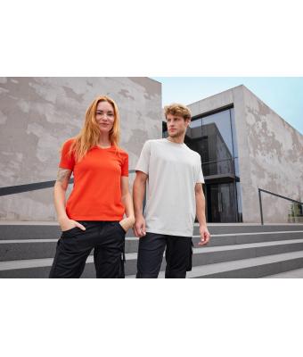 Homme T-shirt de travail BIO hommes - SOLID -   OCS Blended Marron 8732