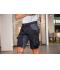 Unisex Workwear Stretch-Bermuda Slim Line   GRS & OCS Blended Zwart/carbon 10524