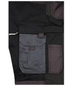 Unisexe Pantalons de travail extensibles slim fit GRS & OCS Blended Carbone/noir 10431