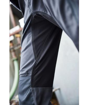Unisex Workwear Stretch-Pants Slim Line   GRS & OCS Blended Carbon/black 10431