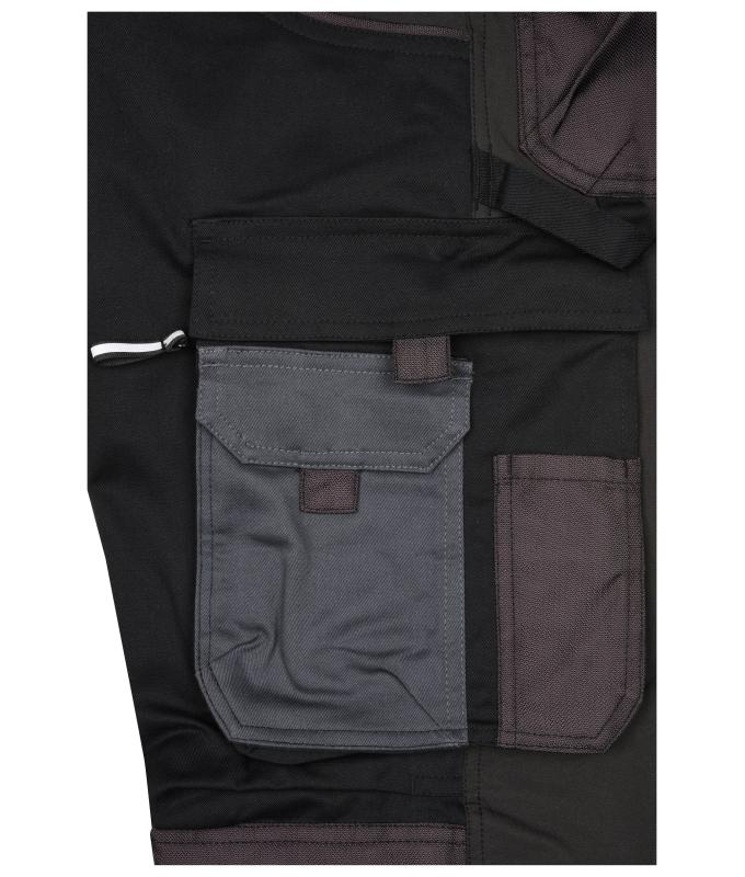 Unisex Workwear Stretch-Pants Slim Line GRS & OCS Blended Carbon/black 10431