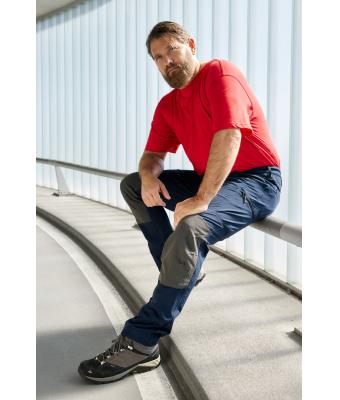 Unisex Workwear Pants 4-Way Stretch Slim Line Navy 10432