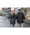 Unisex Padded Hardshell Workwear Jacket   GRS Carbon/zwart 10434