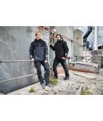 Unisex Padded Hardshell Workwear Jacket GRS Carbon/zwart 10434