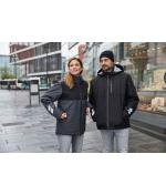 Unisexe Veste de travail matelassée hardshell GRS Carbone/noir 10434