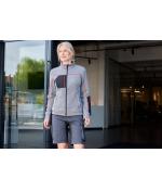 Dames Ladies' Structure Fleece Jacket GRS Zwart-melange/zwart/zilver 10435