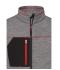 Men Men's Structure Fleece Jacket Carbon-melange/black/red 10436