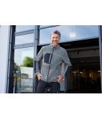 Men Men's Structure Fleece Jacket GRS Black-melange/black/silver 10436