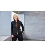Damen Ladies' Hybrid Jacket GRS Black/neon-orange 10438