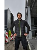 Heren Men's Hybrid Jacket GRS Zwart/neon-geel 10440