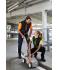Men Men's Hybrid Vest Black/neon-orange 10442