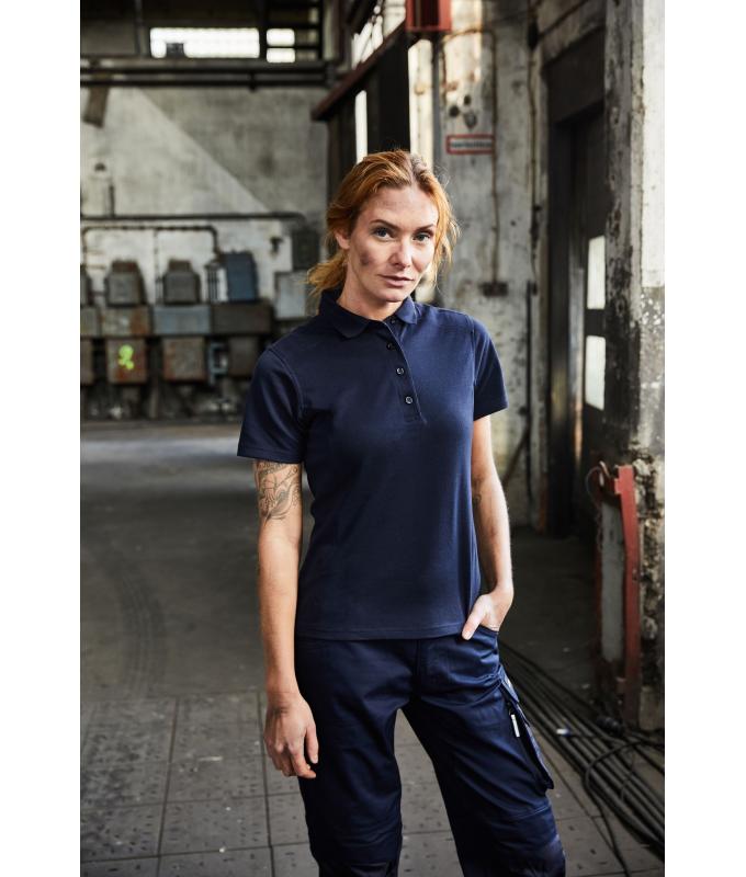 Femme Polo de travail femme - STRONG - Marine/marine 10444