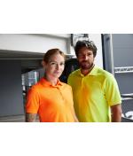 Femme Polo de travail néon femme Jaune-fluo 10448