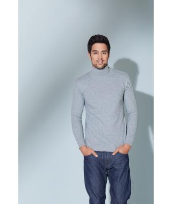 Unisexe T-shirt col roulé Noir 7332