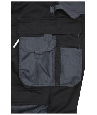 Unisexe Pantalons de travail slim line - STRONG -   GRS Pierre/noir 10430