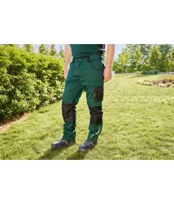 Unisex Workwear Pants Slim Line - STRONG -   GRS Donkergroen/zwart 10430