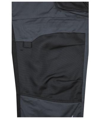 Unisexe Pantalon de travail avec bavette - STRONG -   GRS Carbone/noir 10437