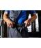 Unisexe Pantalon de travail avec bavette - STRONG - Blanc/carbone 10437