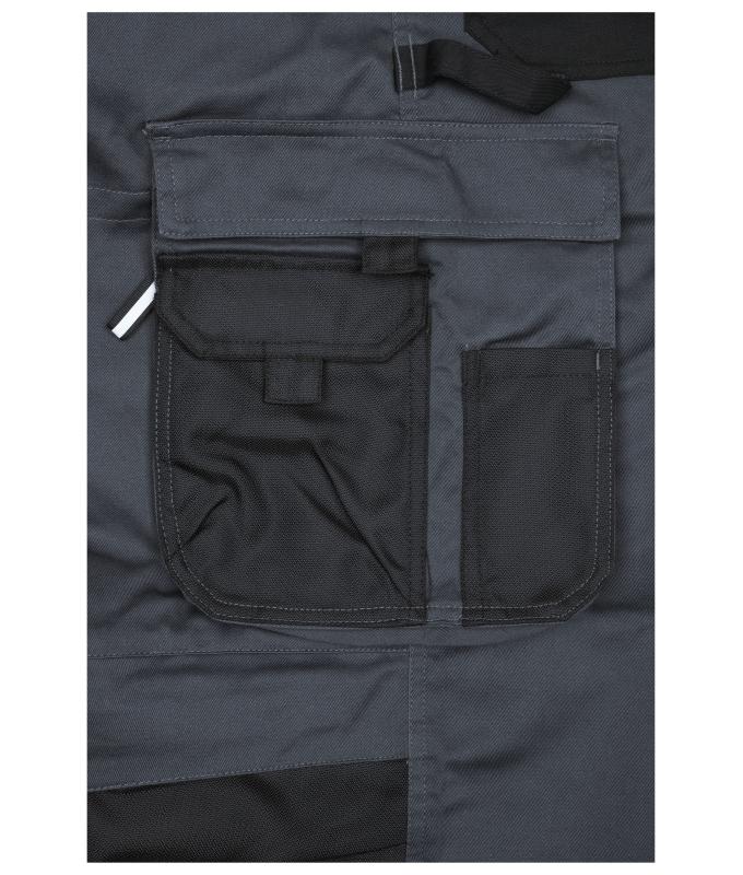Unisexe Pantalon de travail avec bavette - STRONG - GRS & OCS Blended Vert-foncé/noir 10437