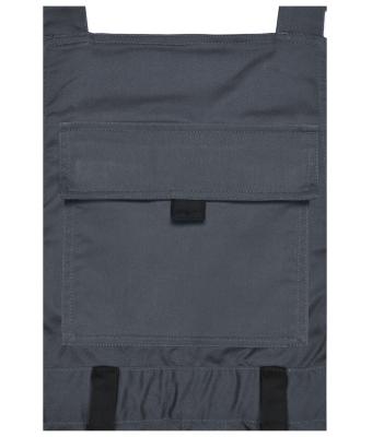 Unisex Workwear Pants with Bib - STRONG -   GRS Stone/black 10437