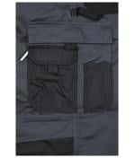 Unisex Workwear Pants with Bib - STRONG - GRS & OCS Blended Dark-green/black 10437