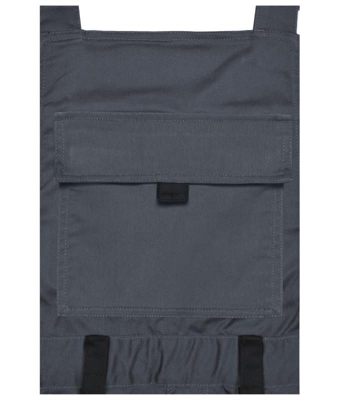 Unisex Workwear Pants with Bib - STRONG - GRS & OCS Blended Dark-green/black 10437
