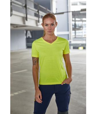 Dames Ladies' Signal Workwear T-Shirt Neon geel 10451