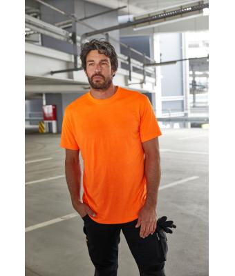 Men Men's Signal Workwear T-Shirt Neon-orange 10452